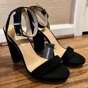 Express black heels, size 6, Brand New